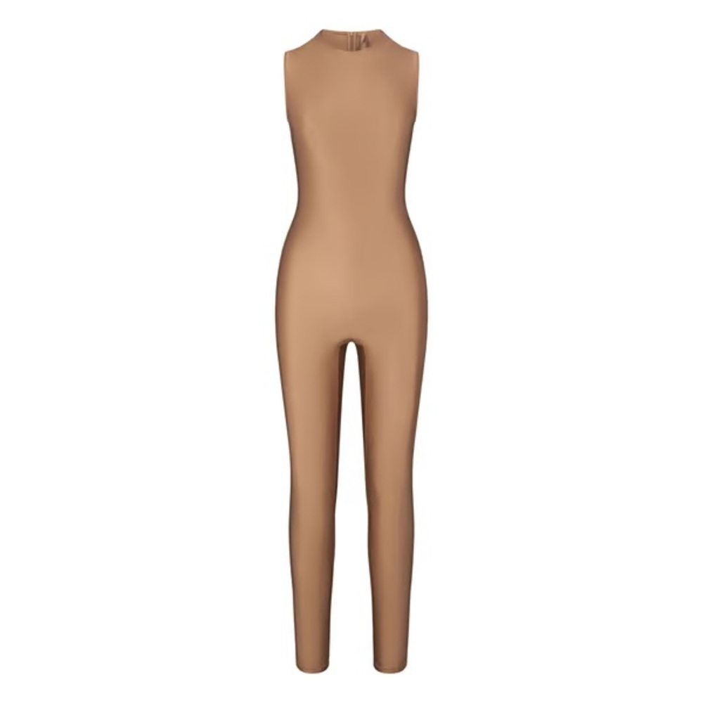 SKIMS Tan Sleeveless Jumpsuit
